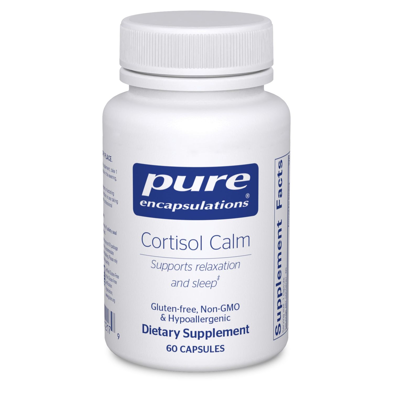 Pure Encapsulations Cortisol Calm - Supports Cortisol Health Relaxation - Contains Ashwagandha L-Theanine - Restful Sleep - 60 Capsules