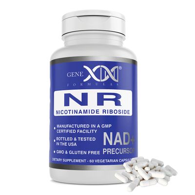 Genex Formulas NR Nicotinamide Riboside 300mgServing 60 Capsules NAD Precursor for Healthy Aging - GMP-Certified, Non-GMO, Gluten-Free, Vegetarian 1 Pack