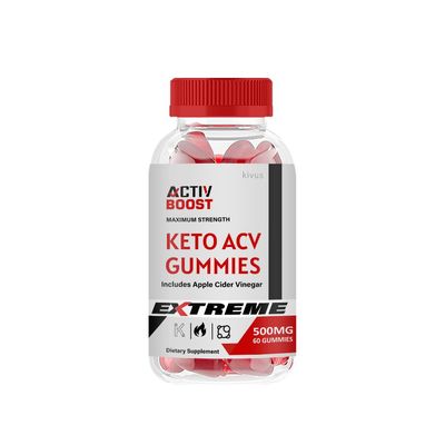kivus Activ Boost Gummies - Activ Boost Keto ACV Gummies Single, 60 Gummies