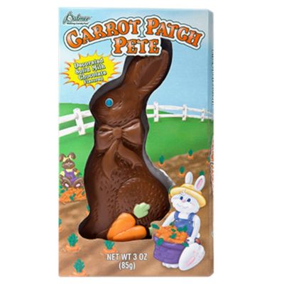 Palmer Solid Milk Chocolate Easter Bunny 3 Ounce Carrot Patch Pete