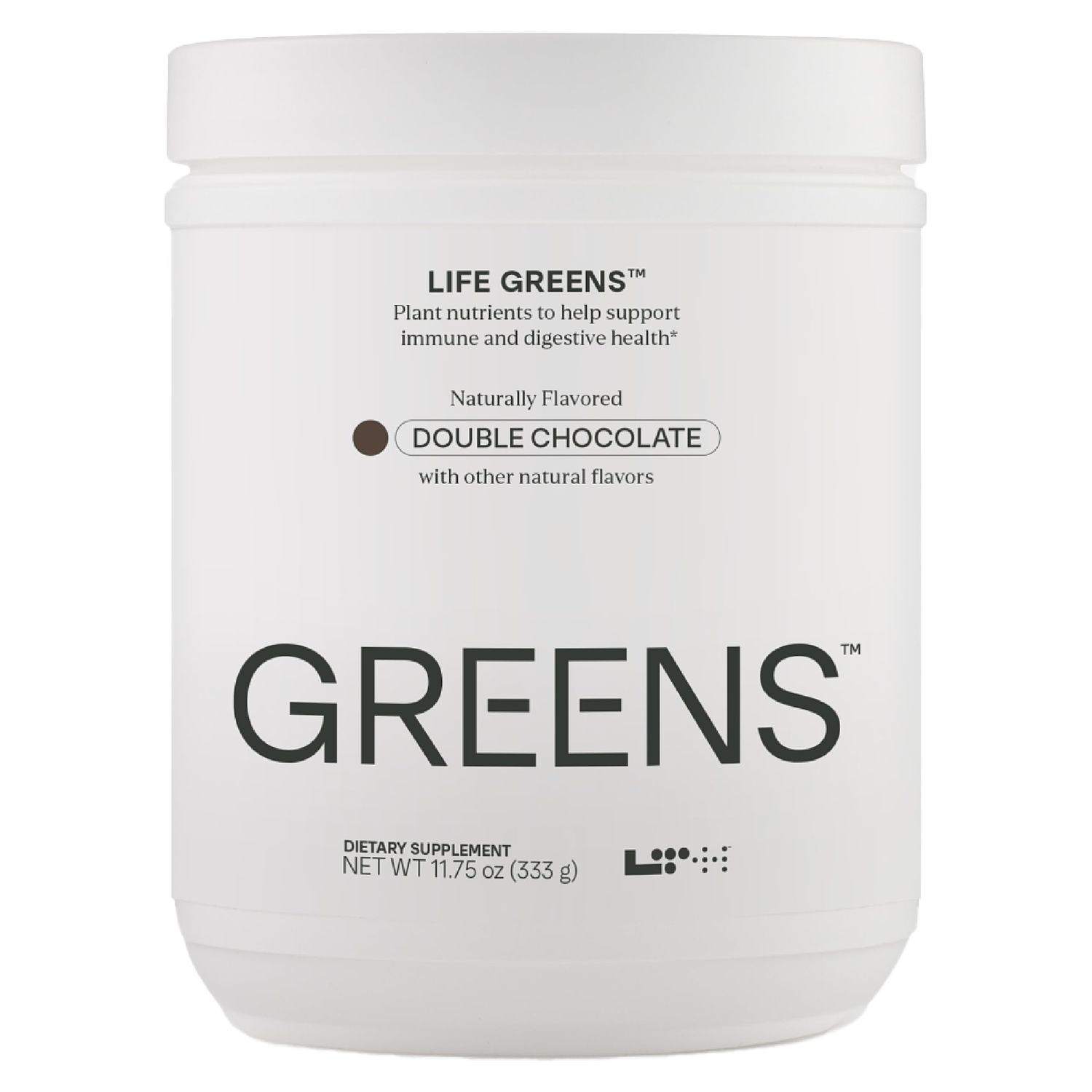 LTH Life Greens - Premium Superfood Powder with Probiotics, Enzymes, Phytonutrients Fiber from Over 40 Fruits Vegetables - Supports Antioxidants Immune Health - Double Chocolate, 11.75 oz