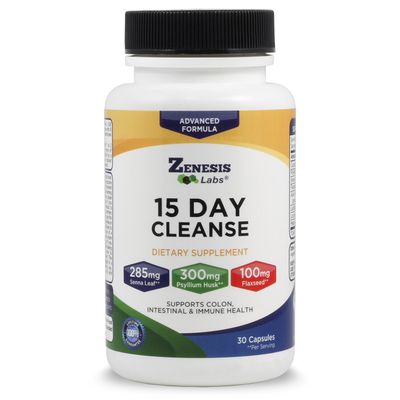 Zenesis Labs 15 Day Detox Cleanse - Natural, Gentle Effective