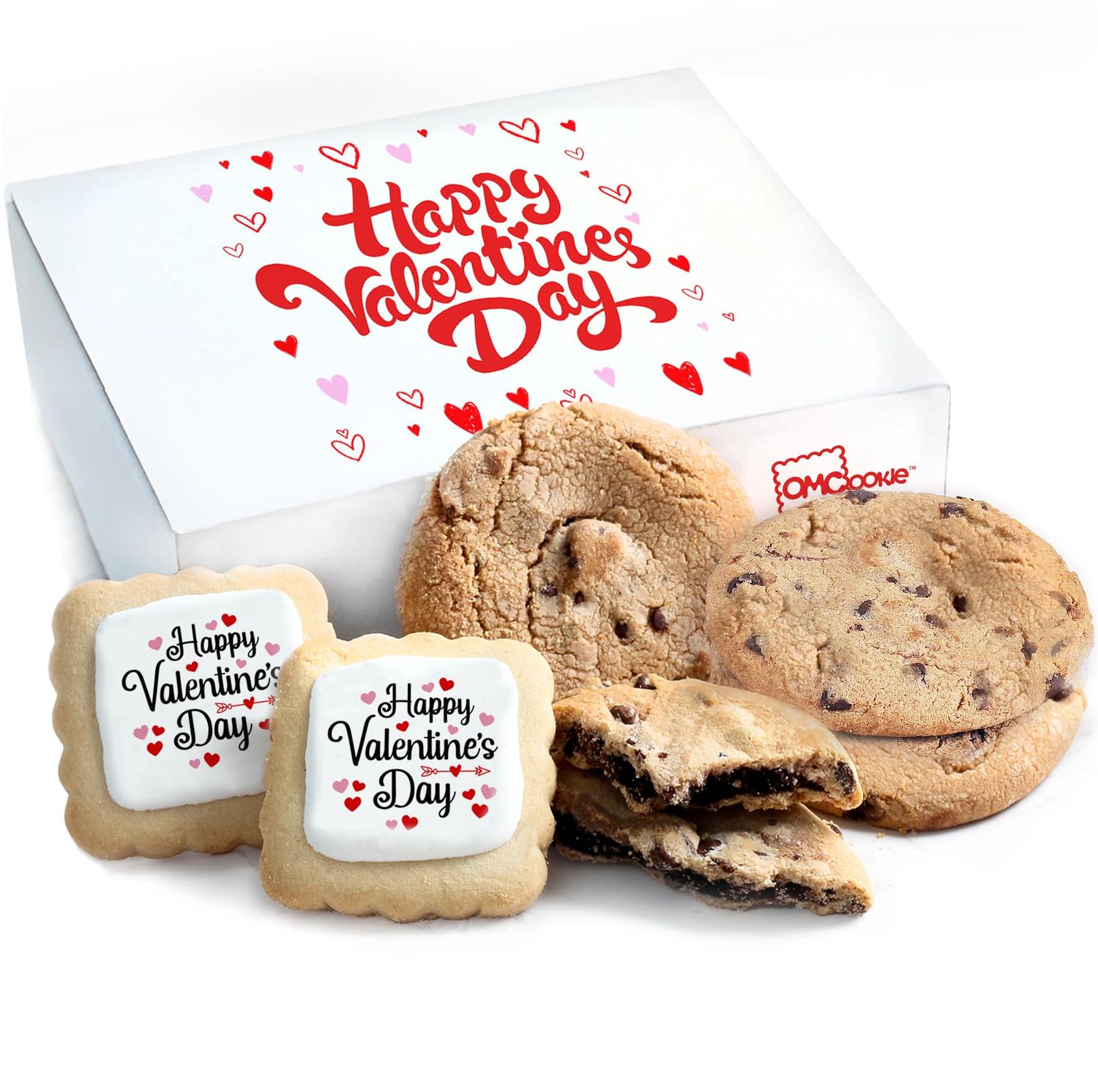 Gift Basket Cookies Chocolate Chip Cookies Fudge Filled For Men Women Kids INDIVIDUALLY WRAPPED Large Cookie Treats