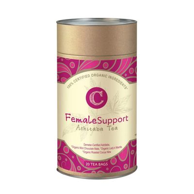 Dr. Cowan s Garden Organic Ashitaba Tea - 20 Teabags - Female Support Hormone Balance - Supports Periods PMS, Healthy Cycle Tea with Mint Chocolate Mat , Lady s Mantle, Ashitaba Herbs Grown in USA