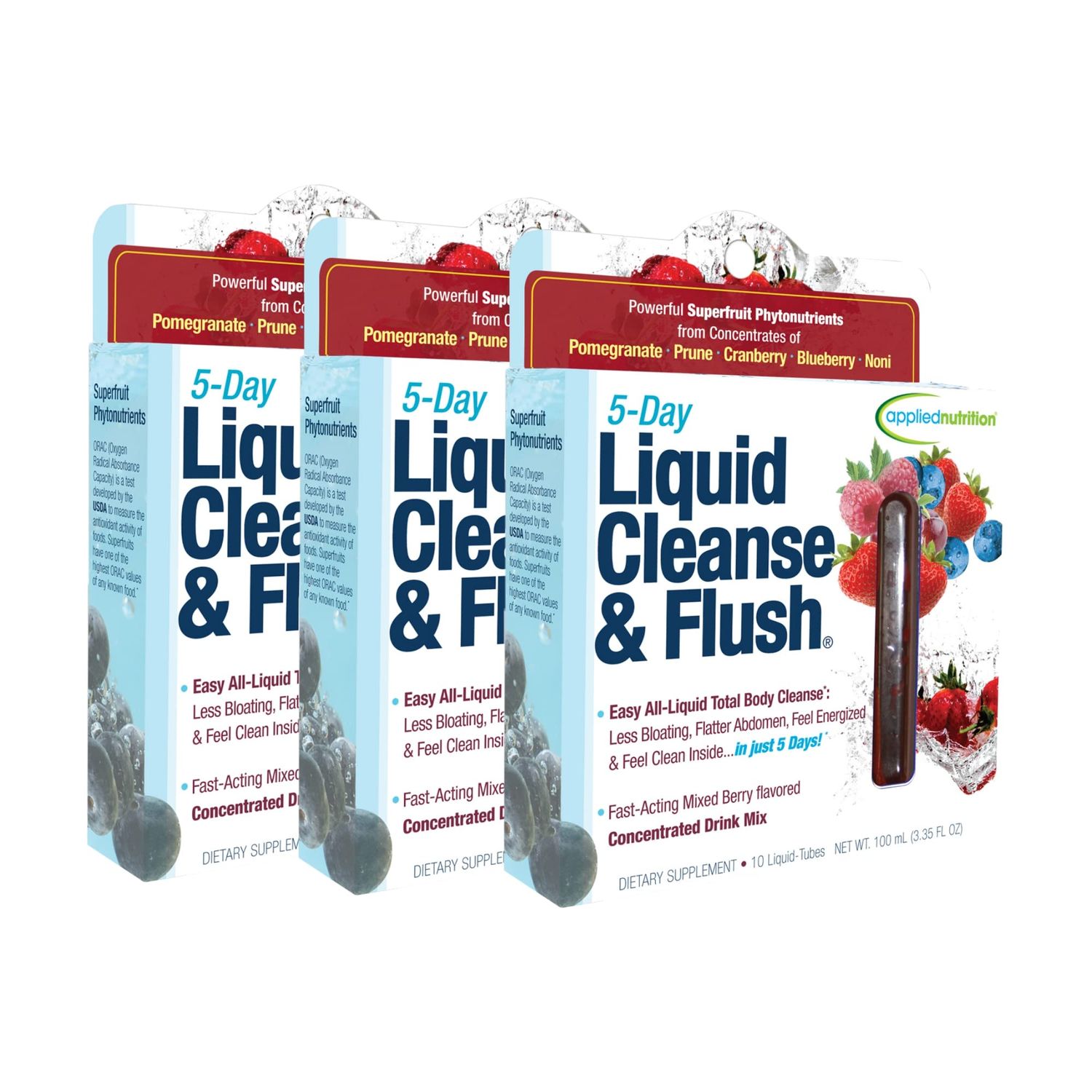 Applied Nutrition 5-Day Liquid Cleanse Flush Pack of 3