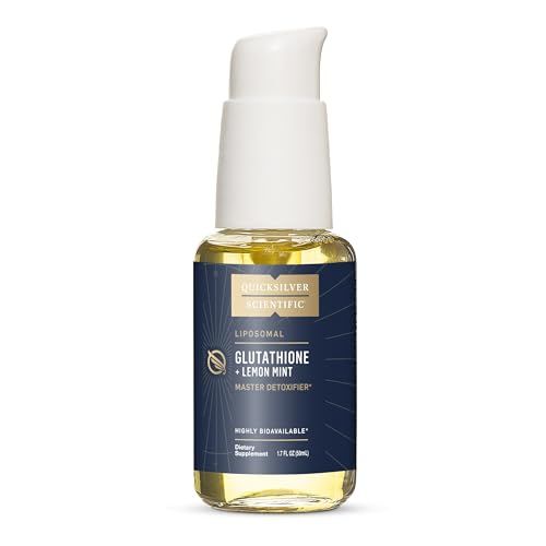 Quicksilver Scientific Liposomal Glutathione - Superior Absorption Oral Glutathione Supplement for Detox Immune Support - 100 mg - Gluten Free Non-GMO 1.7 fl oz