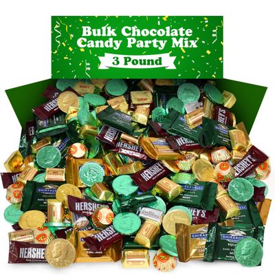 Bulk Chocolate Candy Variety Pack - 3 Pound Assorted Bulk Candy Individually Wrapped Sweets for Parties, Office Snacks, Gift Bags, and Treats