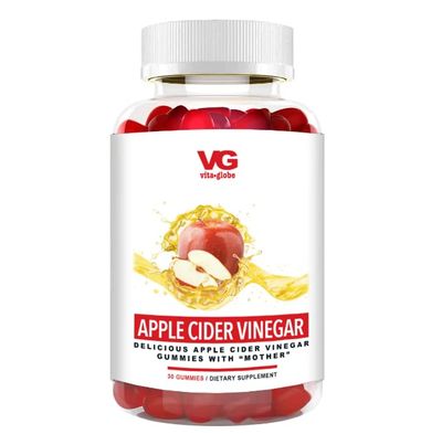 VitaGlobe Apple Cider Vinegar 500mg with B6, B12 and Folate Gummy with Mother - Formulated for Healthy Calorie Loss and Energy Supplement, 60 Count