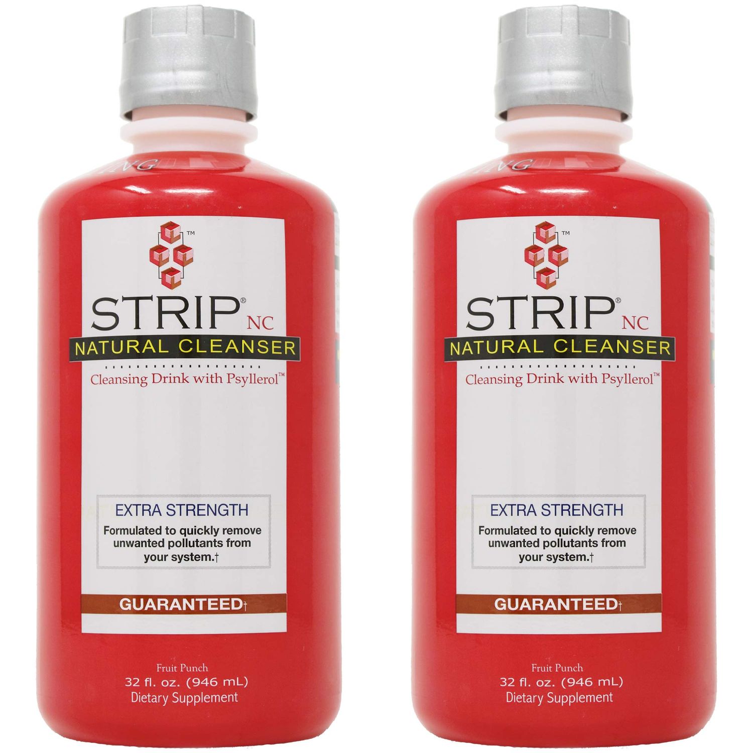 Wellgenix Strip NC Herbal Cleanse Detox Drink, Fast-Acting Body Detox, 32 Fl Oz, Premium Detoxifier for Quick Flush Toxin Removal, Extreme Cleanse Detox, Fruit Punch Flavor Liquid Formula Pack of 2
