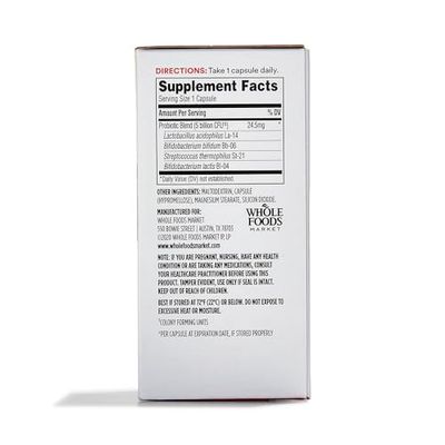 365 by Whole Foods Market, Daily Probiotic 5 Billion CFU, 60 Count