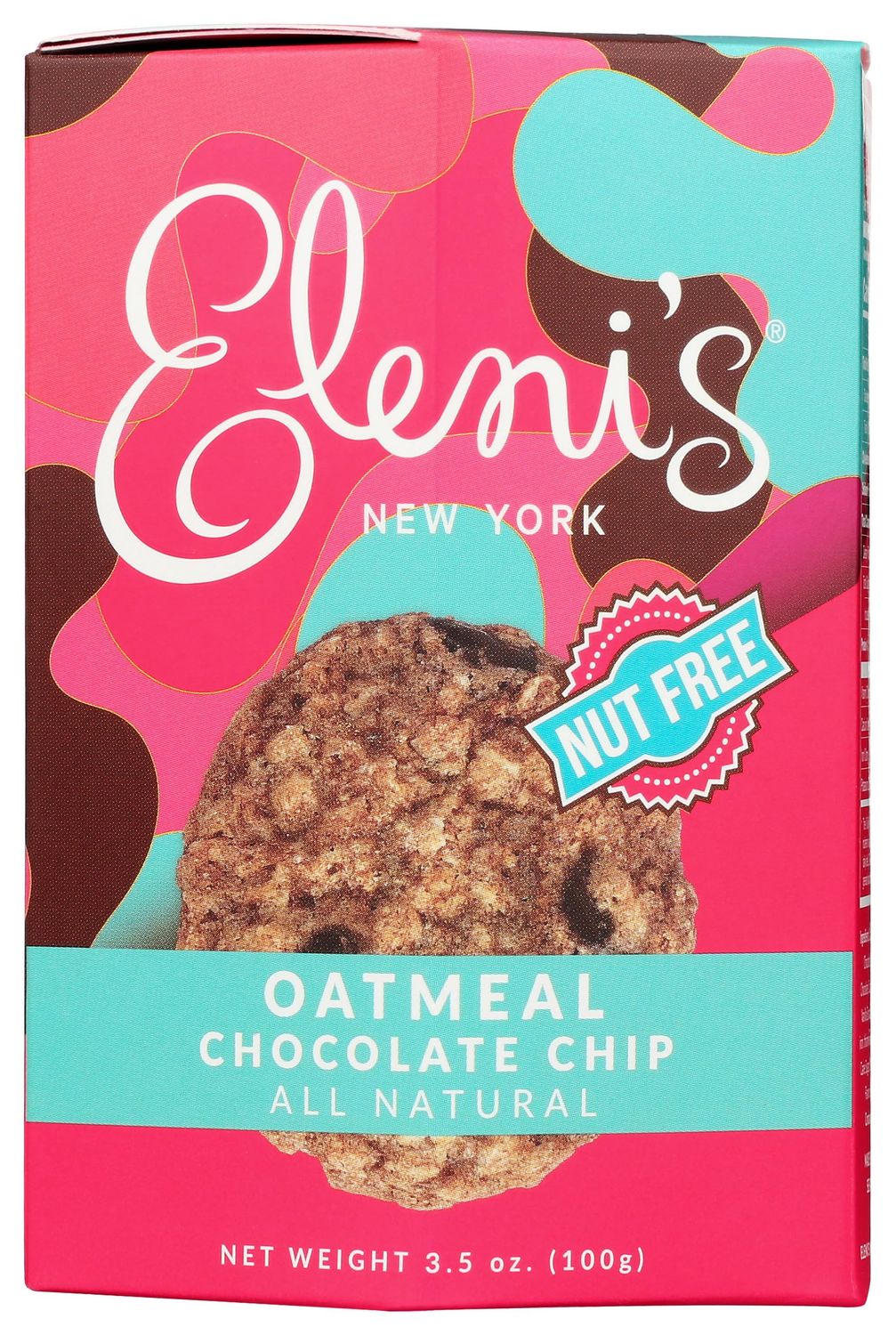Elenis Oatmeal Chocolate Chip Cookies In Box, Nut Free, 3.5 Ounces Pack Of 6