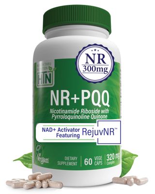 Health Thru Nutrition NAD Activator NR with PQQ 300mg Nicotinamide Riboside 20mg PQQ Mitochondria Maximizer Non-GMO Pack of 60