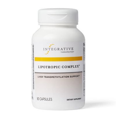 Integrative Therapeutics Lipotropic Complex - Liver Support with Milk Thistle, Vitamin B12, Bile Salts Dandelion Root Extract - Gluten-Free Dairy-Free Liver Health Supplement - 90 Capsules