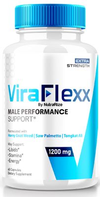 NutraRize ViraFlexx Pro Capsules for Men, Male Performance Support 500mg, All Natural Dietary Supplement to Support Overall Health, Vira Flexx Reviews 60 Capsules