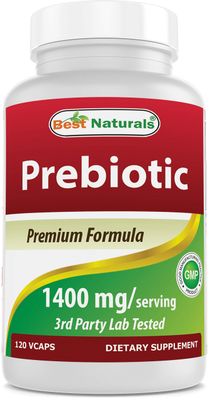 Best Naturals Prebiotics Fiber XOS Xylo Oligosaccharide 1400mg Serving 120 Veg Capsules