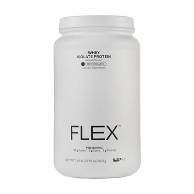 LTH Flex Whey Protein Isolate - Lactose-Free Protein Powder - for Post-Workout Recovery - Low Fat, No Sugar &amp; Low Carb - Chocolate, 30 Servings