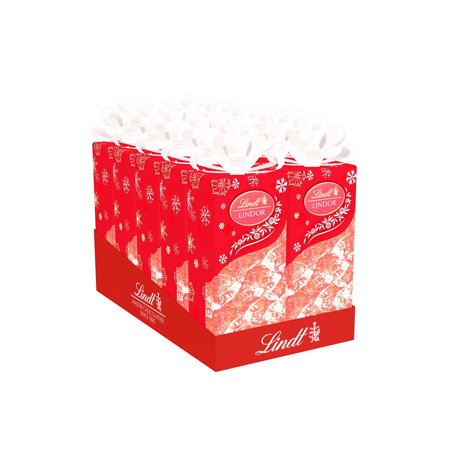 Lindor Holiday Milk Chocolate Truffles, Traditions Gift Box, Great for Holiday Gifting, 6.8 Ounce Pack of 10