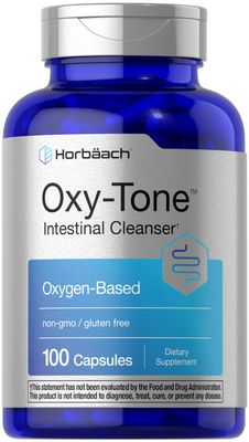 Horb ach Colon Cleanse 100 Capsules Non-GMO Gluten Free Colon Cleanser Pills for Adults with Ozonated Magnesium