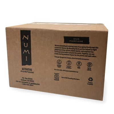 Numi Organic Chocolate Pu-erh Tea, 100 Tea Bags, Aged Yunnan Pu-erh Black Tea with Cocoa Sweet Orange Peel, Caffeinated