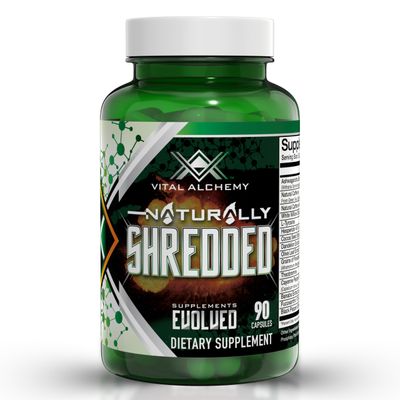 Vital Alchemy Naturally Shredded Ashwagandha Supplement for Men Women with KSM-66, Theobromine, Dandelion, L-Tyrosine, Caffeine - Supports Mood, Cortisol, Keto Weight Management - All-in-One