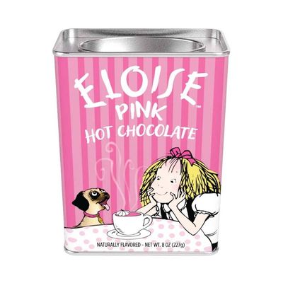 McStevens Eloise Weenie Pink Hot Chocolate - Belgian White Cocoa with a Fun Pop of Pink, 8oz Rectangle Tin
