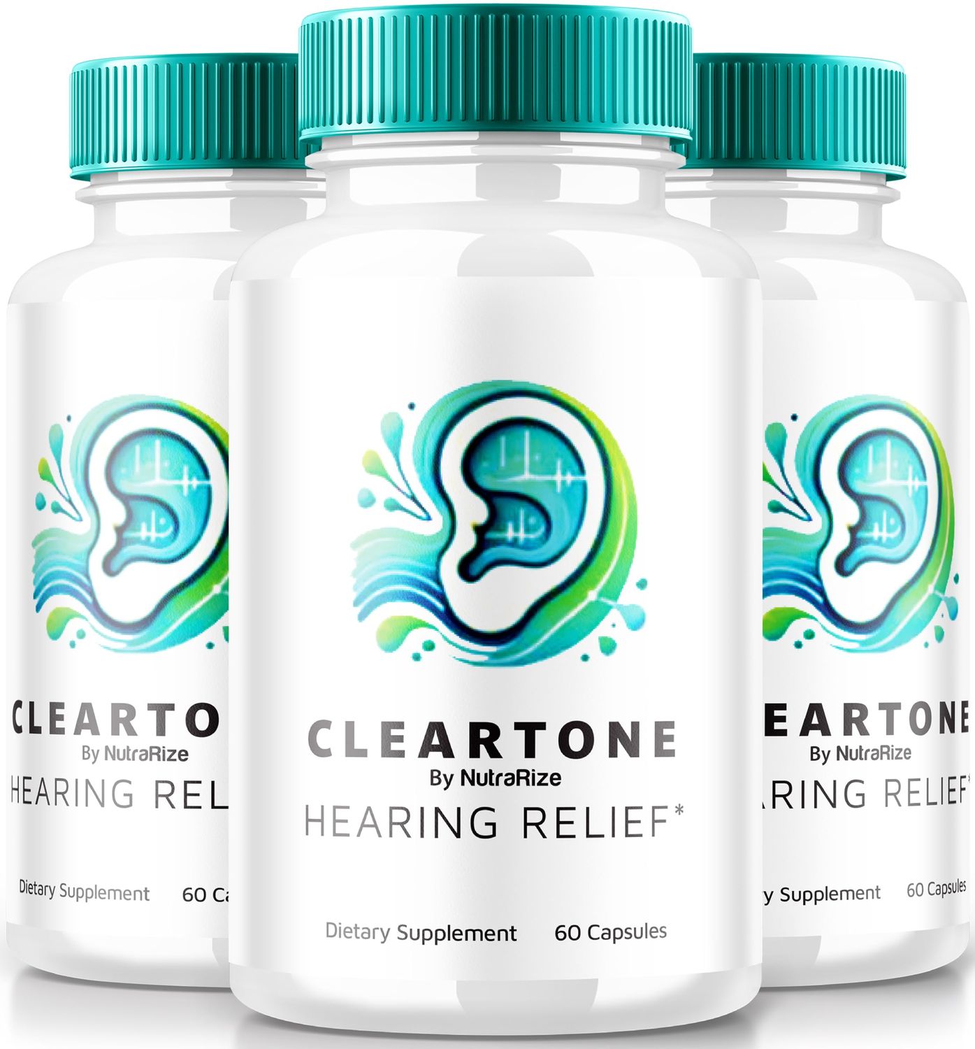 NutraRize 3 Pack ClearTone Tinnitus, Clear Tone Pills for Hearing, ClearTone Pills Supplement for Overall Ear Health, Official Auditory Support Capsules, ClearTones Review 180 Capsules