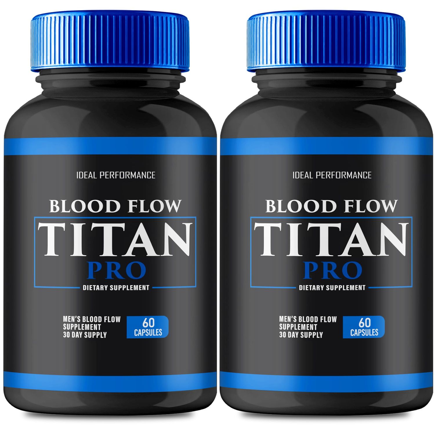 Blood Flow Titan Pro Capsules, Blood Flow Titan Pro Advanced Glycogen Supplement Support Pills, BloodFlowTitan - Maximum Strength All Natural Formula Glyco Detox Pastillas Capsulas 2 Pack