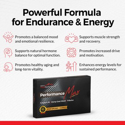 Masculinity Maximiser Supplement for Men - Energy, Endurance Stamina Support for Improved Performance with Horny Goat Weed, Ashwagandha, Tongkat Ali Maca - 10 Capsules