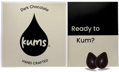 Kums Dark Chocolate 1 Box Mood Chocolate for Couples Chocolate Tabs, Vegetarian Delight Ideal for Men Women Luxurious Tab Chocolate Bars Tailored For His And Her Chocolate Romance Chocolate