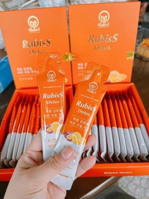 Nuoc ep Chanh Day Dua Giam Can Rubiss Detox Fruit Juice Supplement, 12 Pack x 20ml, Pineapple Passion Fruit Blend