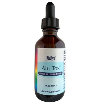 BioPure Alu-Tox Herbal Tincture - Bioavailable, Silica-Rich Botanical Blend to Support Balanced Immune Response Detox and Promote Healthy Kidney, Lung, Liver, Neurological Function - 2 fl oz