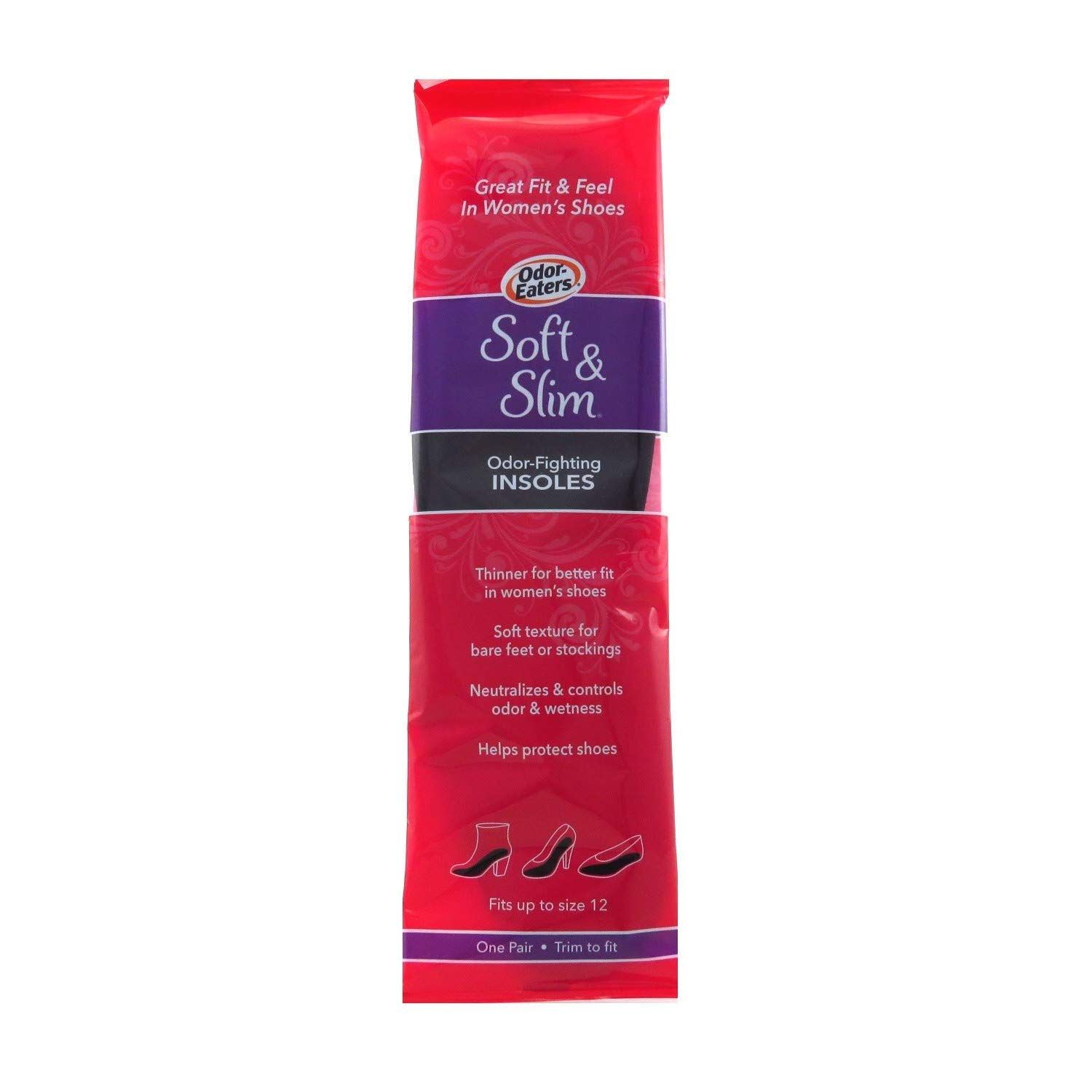 Odor-Eaters Womens Soft Slim Odor Fighting Insoles