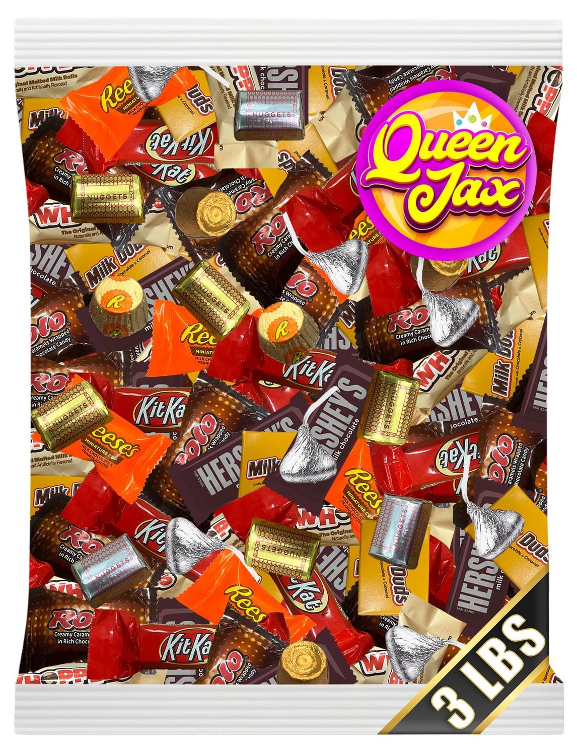 Assorted Chocolate Candy Variety Pack - 3 Lb - Bulk Candy Chocolate Mix - Chocolate Candy Bulk - Assorted Chocolate - Bulk Individually Wrapped Chocolate - Candy Chocolate Assorted Candy