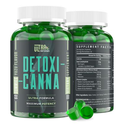 Detox Cleanse Gummies - Liver, Gut, Kidney Cleanse Detox Repair, Rapid Effective Full Body Cleanse Best for Women and Men with Milk Thistle - Natural Plant-Based Detox Supplement, 60 Gummies