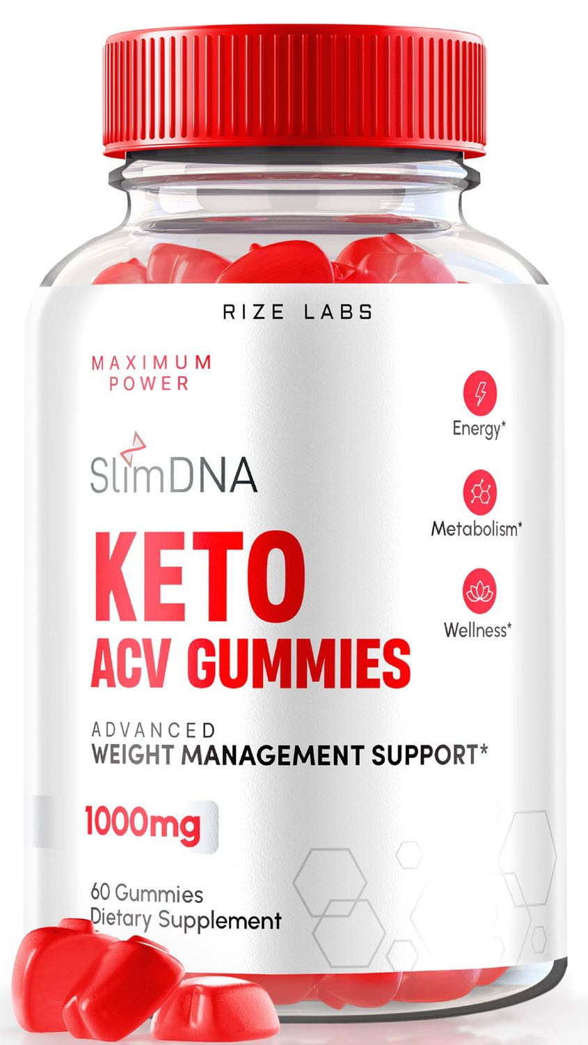 rize labs - SlimDNA Keto Gummies 1000mg, Advanced Weight Loss Supplement, All-Natural Keto Plus ACV Supplement 60 Gummies