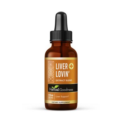 Liver Lovin 1oz - Premium Liver Cleanse Detox Herbal Health Formula - Formulated with Milk Thistle Chanca Piedra More Organic Herbs, Liver Vitamins Liquid Drops - Limpieza De Higado Graso - 1 Bottle