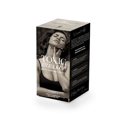 Toxic Breakup Birth Control Detox Cleanse to Restore Hormone Balance Liver Detox Supplement, with Red Clover, Chaste Tree Berry Organic, Gluten Free, Non GMO 30 Packets, 2-4 Weeks Cleanse