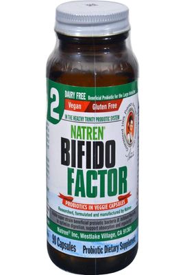 Natren Bifido Factor Dairy Free, Capsules, 90-Count