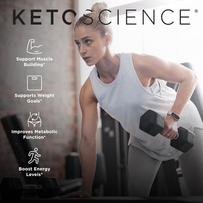Keto Science Plant Based Protein, Keto Meal Shake, Rich in Vitamins Minerals, Complete Meal Replacement, Pea Protein for Women Men, Chocolate Cream, 14 Servings