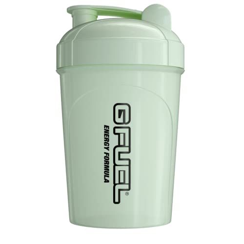 G Fuel Glow-In-The-Dark Shaker Bottle, Drink Mixer for Pre Workout, Protein Shake, Smoothie Mix, Meal Replacement Shakes, Energy Powder and More, Blender Cup, Portable Safe, BPA Free Plastic - 16 oz