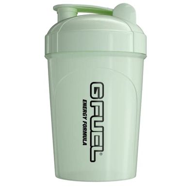 G Fuel Glow-In-The-Dark Shaker Bottle, Drink Mixer for Pre Workout, Protein Shake, Smoothie Mix, Meal Replacement Shakes, Energy Powder and More, Blender Cup, Portable Safe, BPA Free Plastic - 16 oz