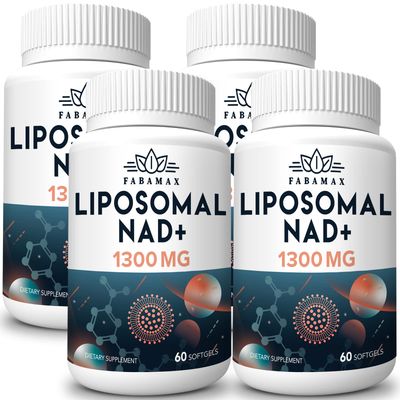 1600 mg Liposomal NAD Supplement 1600 mg, 98 Pure NAD Supplement, Superior Absorption, Alternative to Nicotinamide Riboside or NADH to Boost NAD for Aging Defense, Energy, Longevity, 240 Softgels