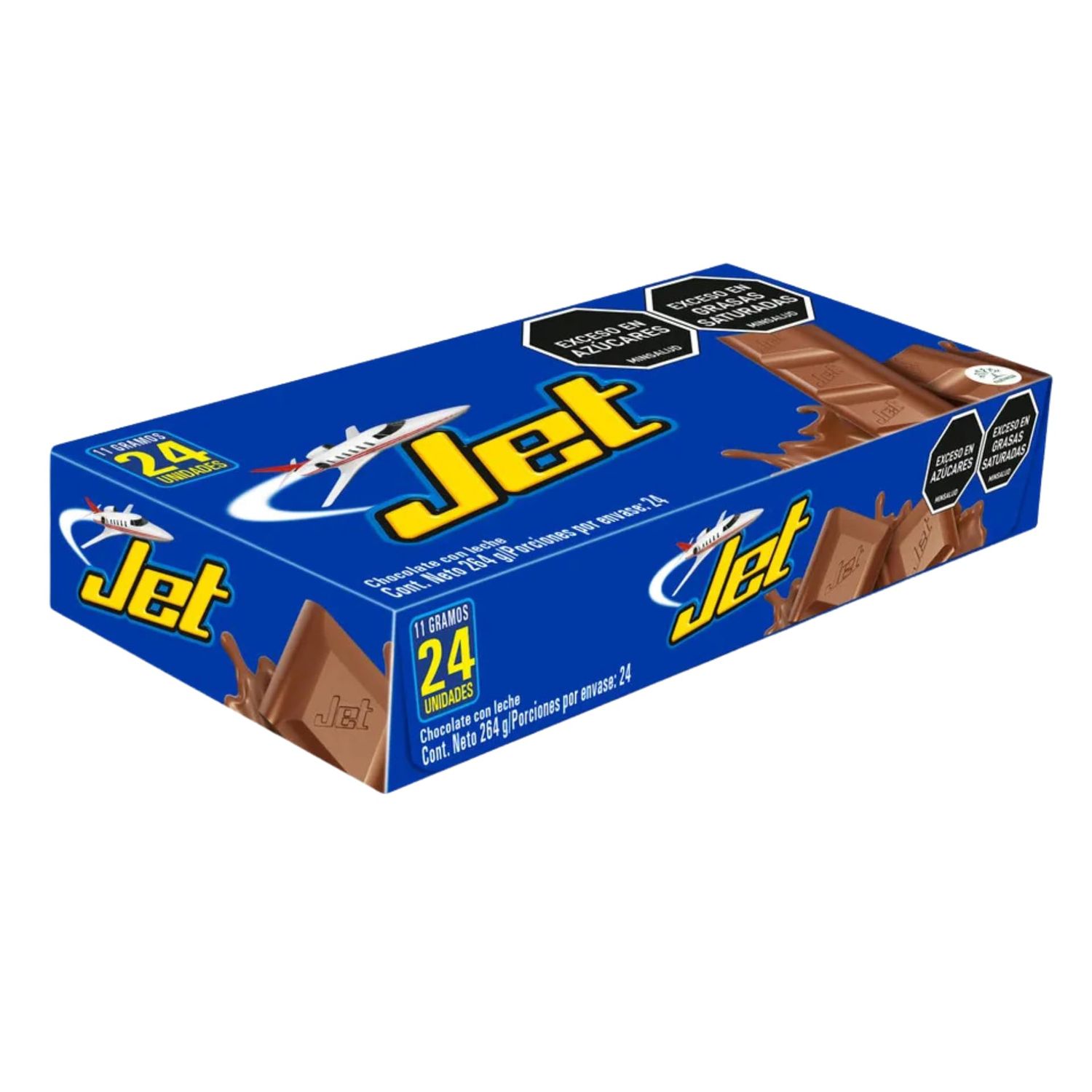 Chocolatina Jet Milk Chocolate - 24 units box - 9.31oz264g - Imported from Colombia