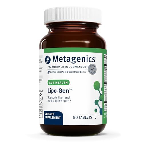 Metagenics Lipo-Gen - Lipotropic Liver Supplement - Gallbladder Support - with Amino Acids, Vitamin B12 Choline - Non-GMO, Gluten-Free Vegetarian - 90 Tablets