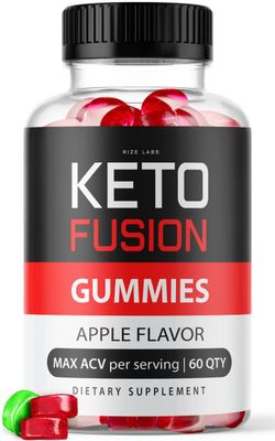 rize labs - Keto Fusion ACV Gummies for Weight Loss, Advanced Formula Supplement, Not Sugar Free, Apple Cider Vinegar Gummies 60 Gummies