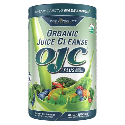 Certified Organic Juice Cleanse OJC Plus Berry Surprise - Purity Products - 30 Organic Veggies and Fruits - 5 Grams of Fiber - Promotes Energy and Digestive Function - 12.28 oz - 348 g - 30 Servings