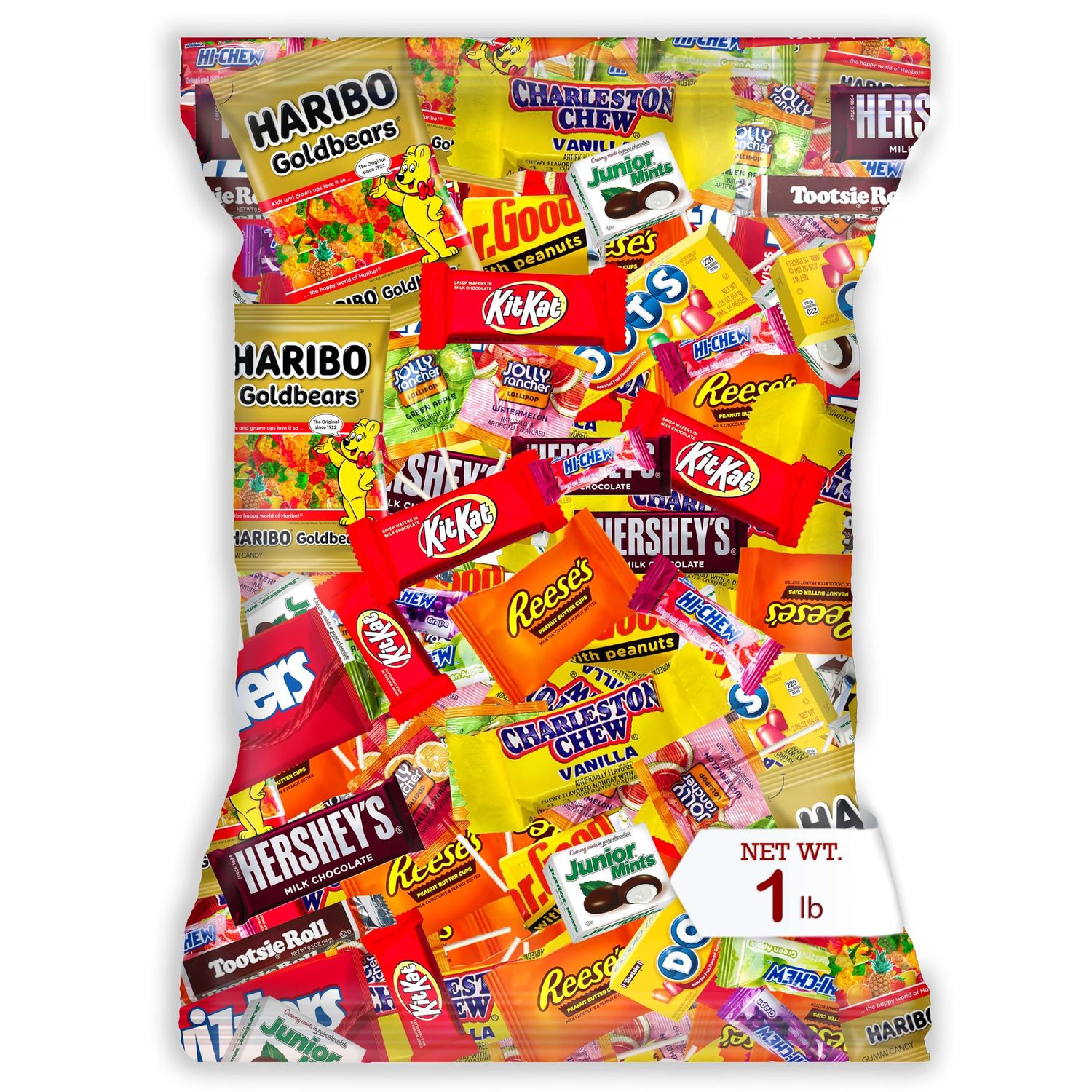 Individually Wrapped Mini Candy Chocolate Mix - 1 lb Bulk Easter Candy Assortment - Easter Basket Stuffers, Pinata Stuffer Candies Variety Pack, Office CandyBowl Treats - Sweet Chocolatey Flavors