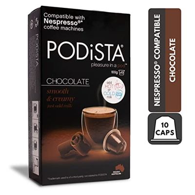 Hot Chocolate Original-Line Nespresso Compatible Capsules Hot Cocoa Pods - Smooth Creamy - 10 Pod Package