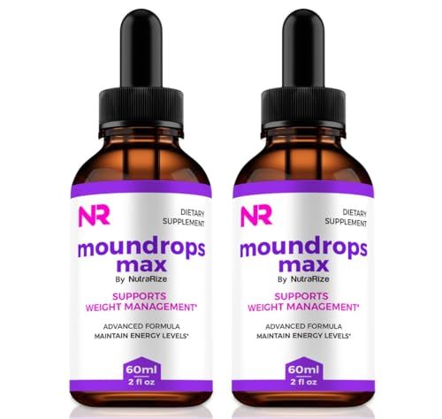 NutraRize 2 Pack Moundrops Max, Official MounDrops Max to Maintain Energy Levels and Fitness, All Natural Formula for Healthy Body Overall Well-Being, Moun Drops Max Liquid Dropper 60 Servings
