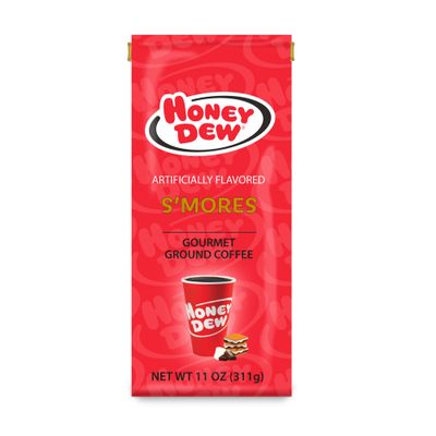 Honey Dew - S mores, Delicious Gourmet Coffee, Medium Roast Chocolate Coffee Blend with Marshmallow Graham Cracker Flavor, 11 oz. 311 g Coffee Bag